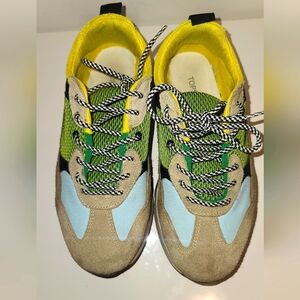 Topshop platform chunky colorblock sneakers 37